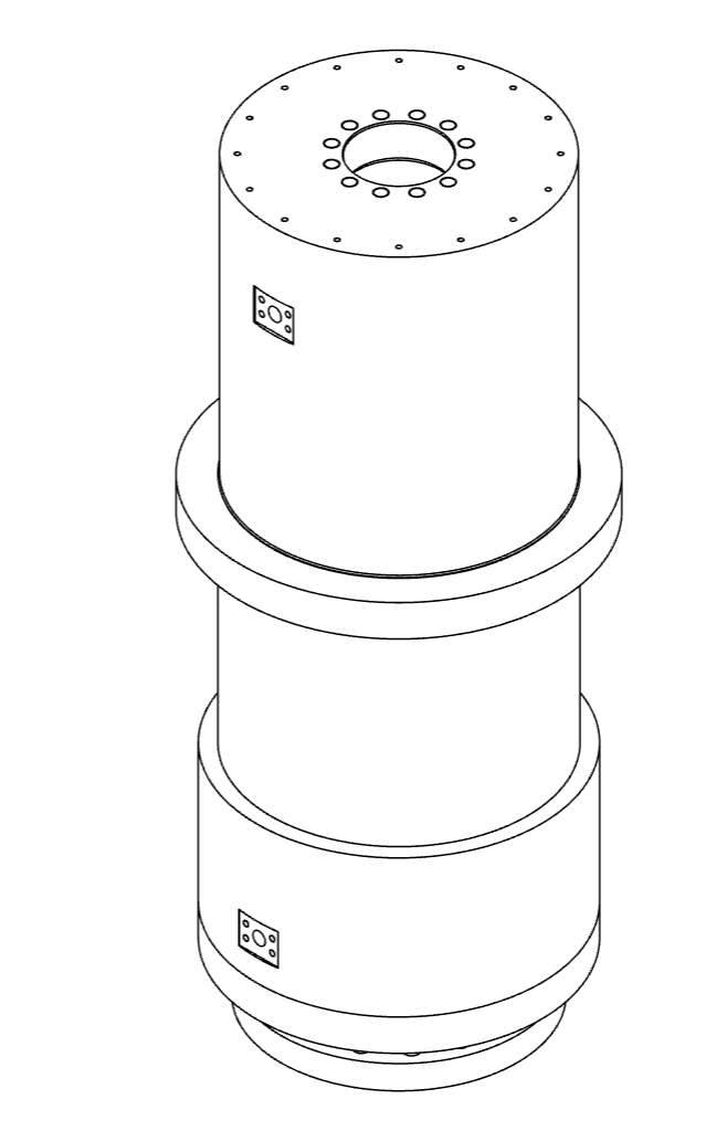 WKEA 法兰压力机油缸 500T/行程500mm/耐压310kg/cm2